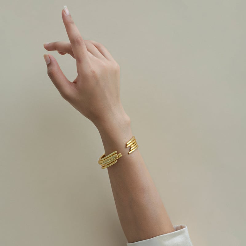 Empress Bangle Plain Silver