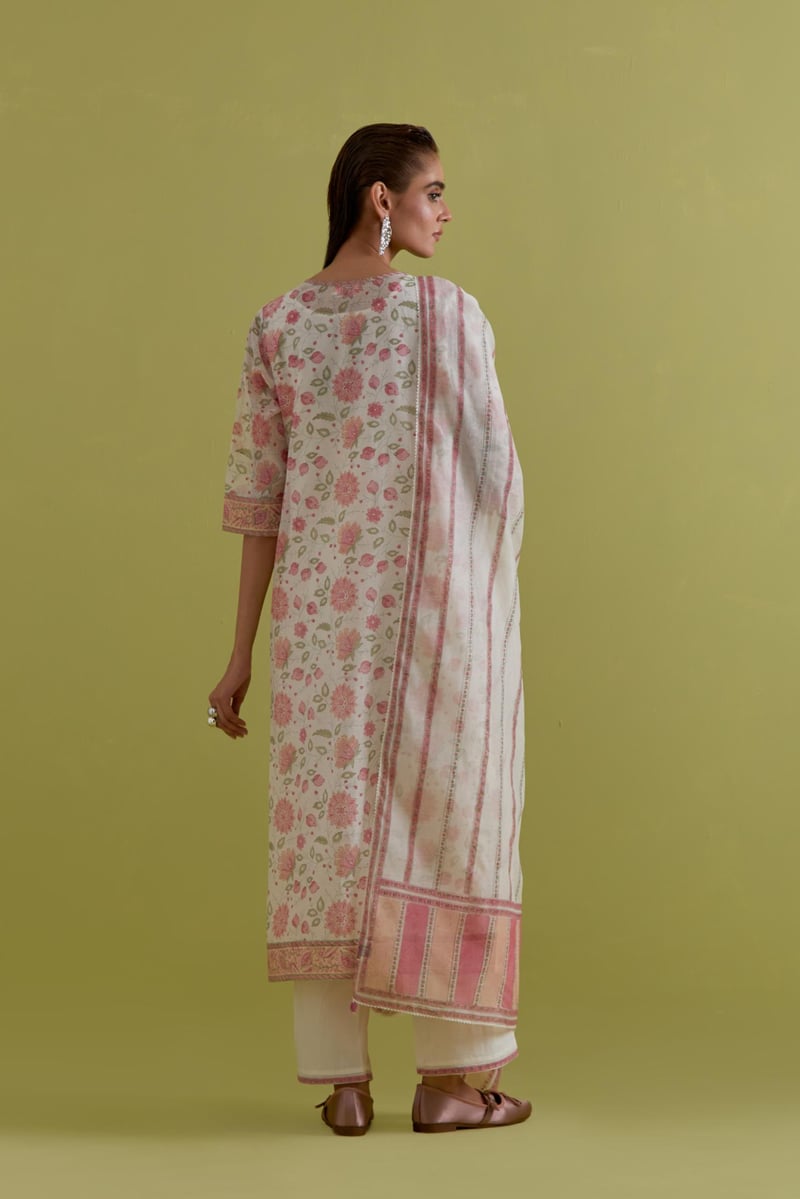 Pink & Peach Dupattas