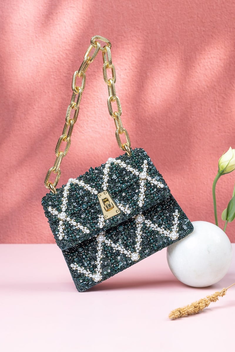 Erica Emerald Handheld Mini Bag