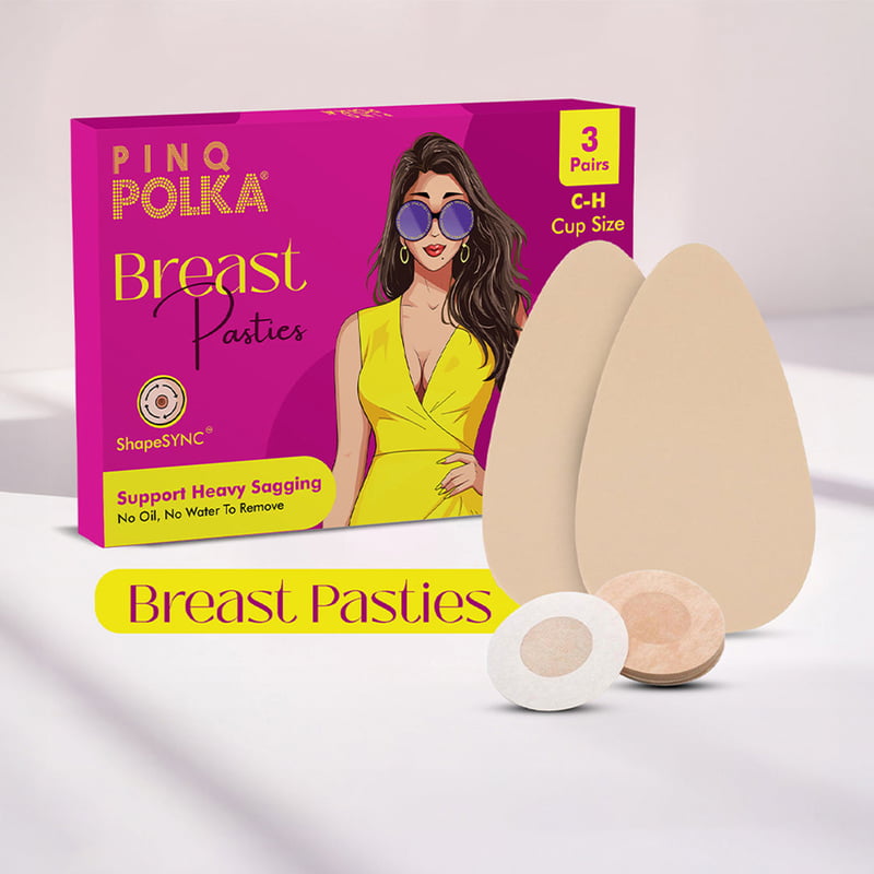 Breast X Nipple Pasties (16 Pcs) C-D Cup Size