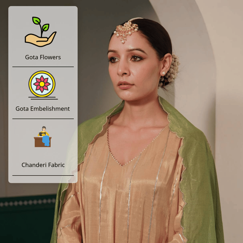 Moss Gota Dupatta
