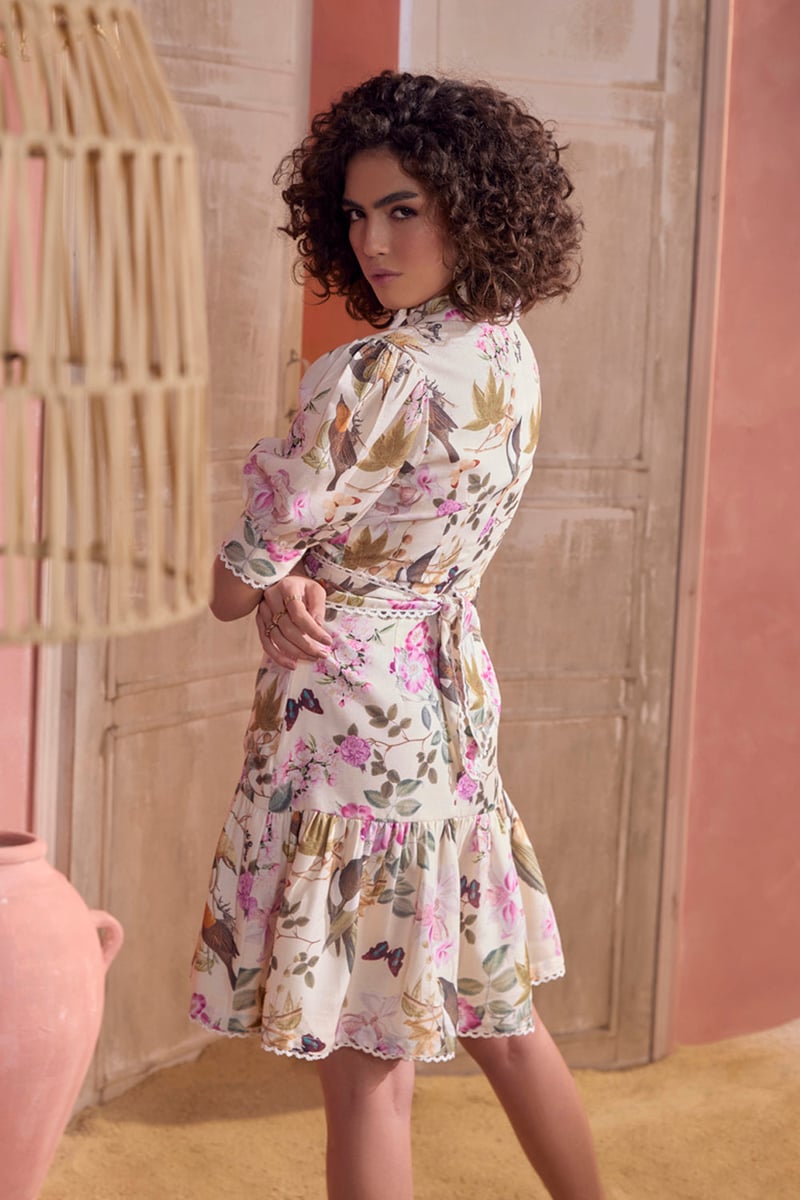Dainty Spring Hues Short Dress