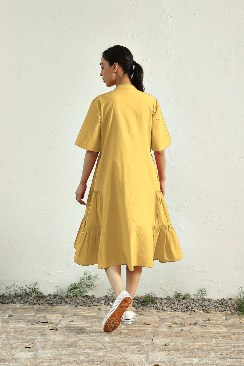 Meadow Side Gathered Dress