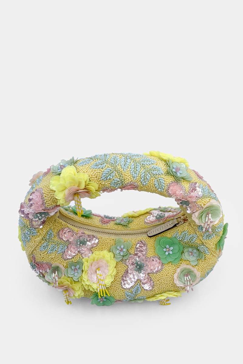 Petal Reverie Luxe Embellished Bag