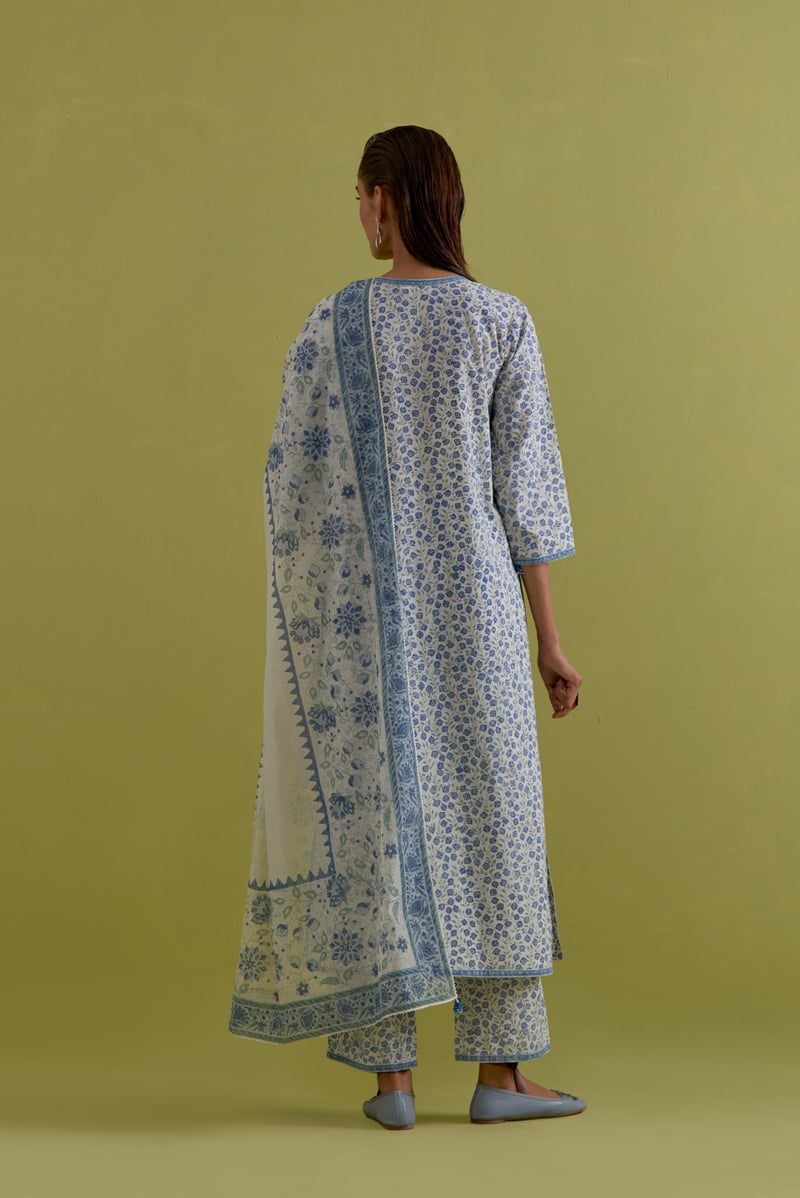 Blue & Green Dupattas