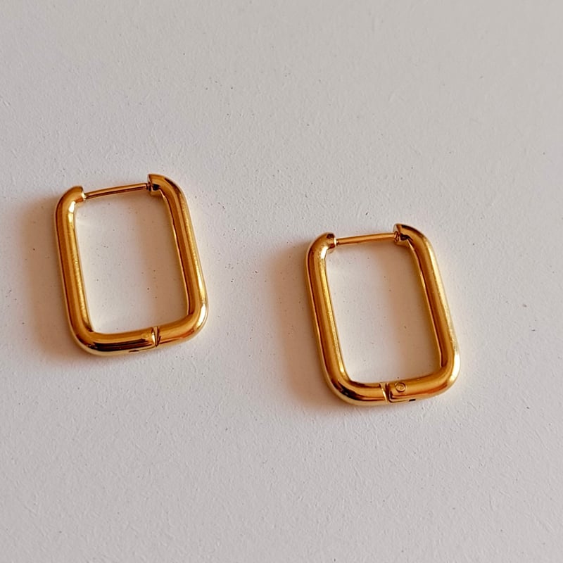 Oval Box Earrings