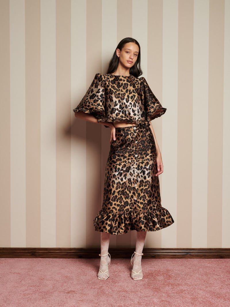 Suite Leopard Jacquard Top