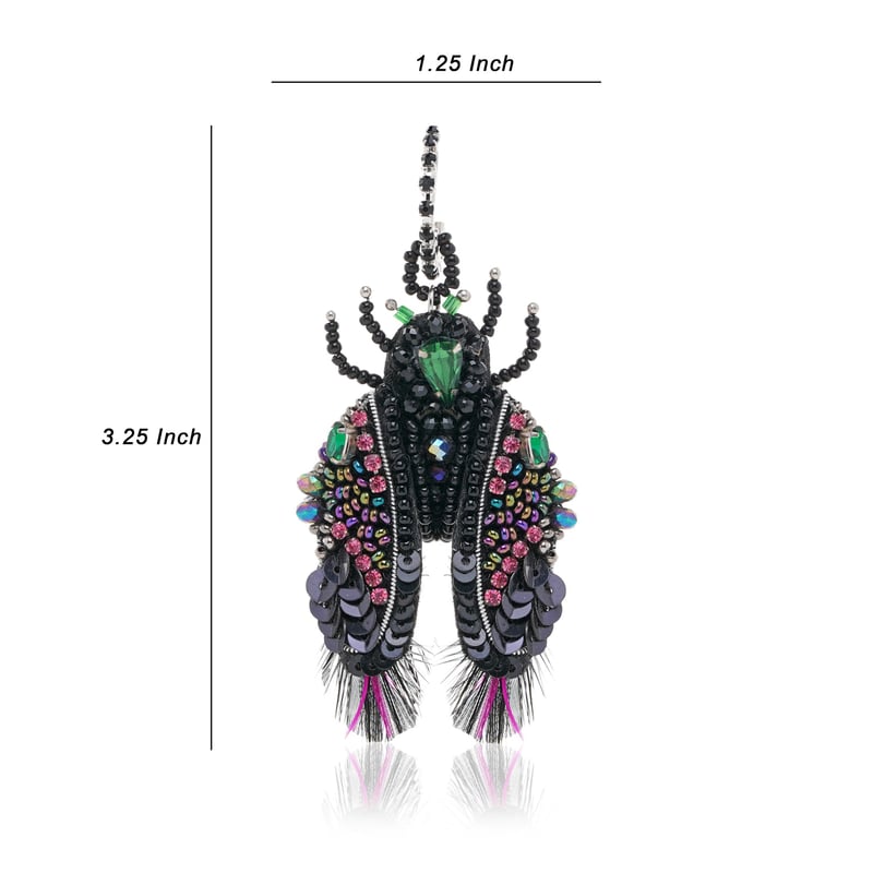 Leafy Flutter Moth Earring
