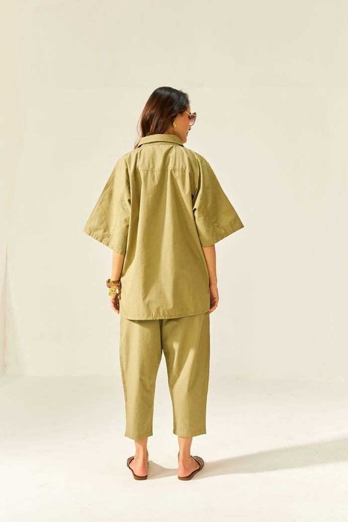 Aloe Oversized Shirt and Tapered Pants Co-ord Set