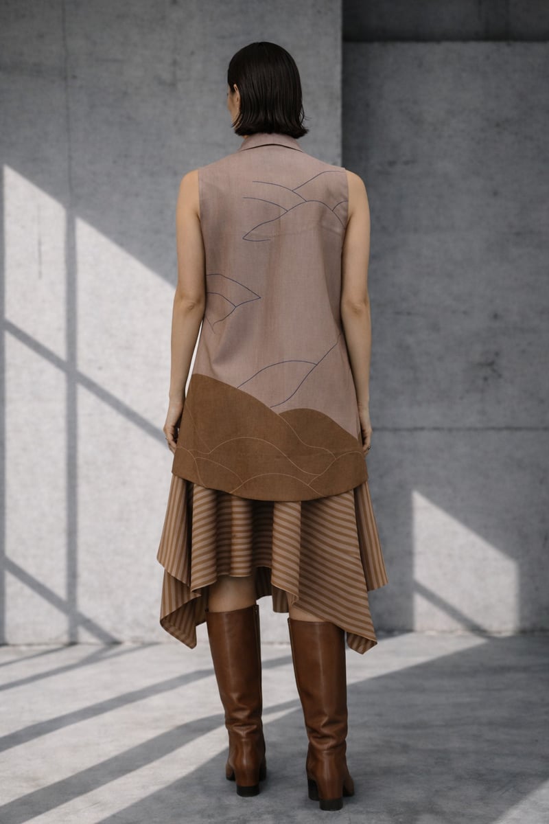 Mizu Beige Dress Set