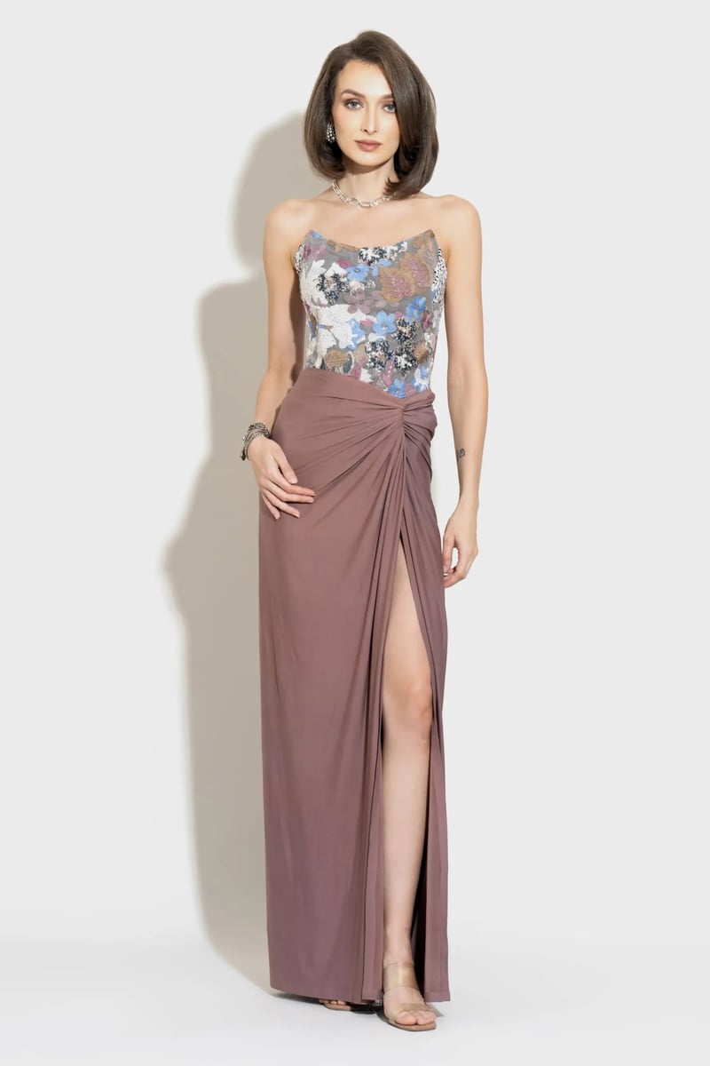 Rouge Draped Skirt Layla