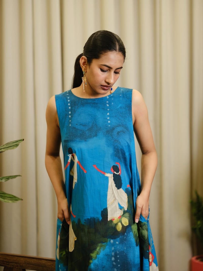 Kadhali Long Shift Dress