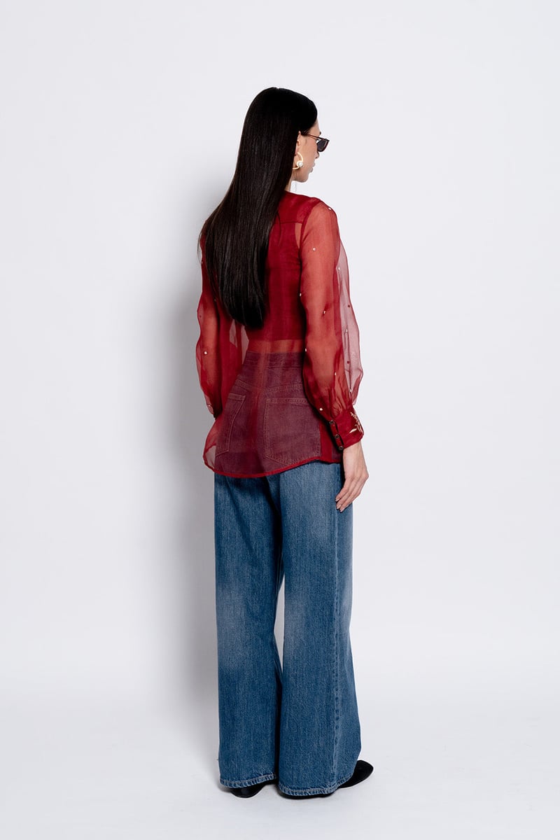 Crimson Petal Top