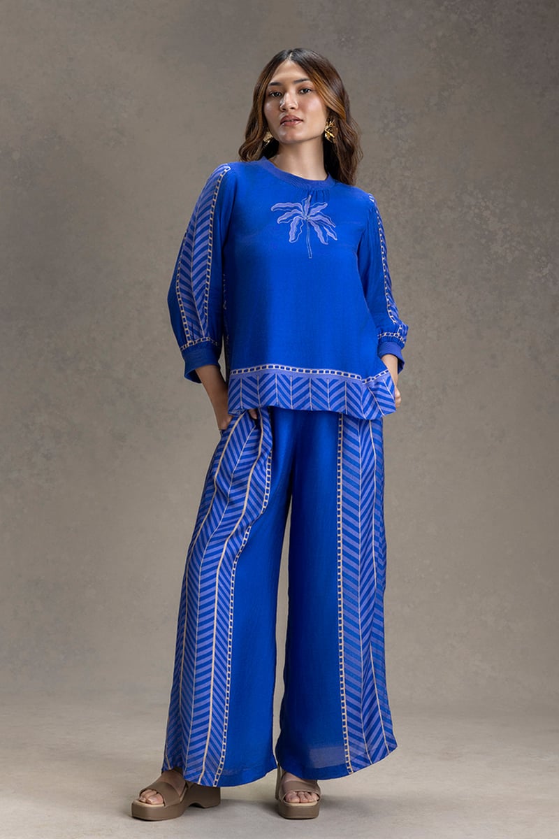 Kyomi Printed Vacation Co-Ord Set — SOUP by Sougat Paul