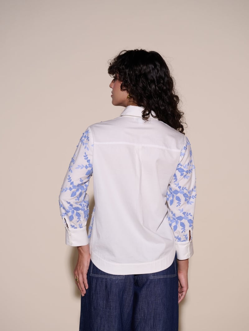 Faye Floral Embroidered Shirt