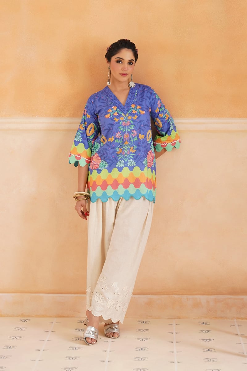 Printed Cotton Kurta and Salwar Co-ord Set