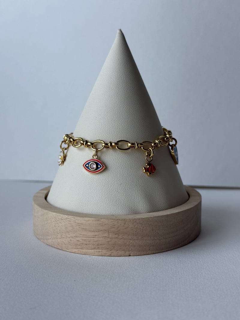 Evil Eye Pre-Made Charm Bracelet