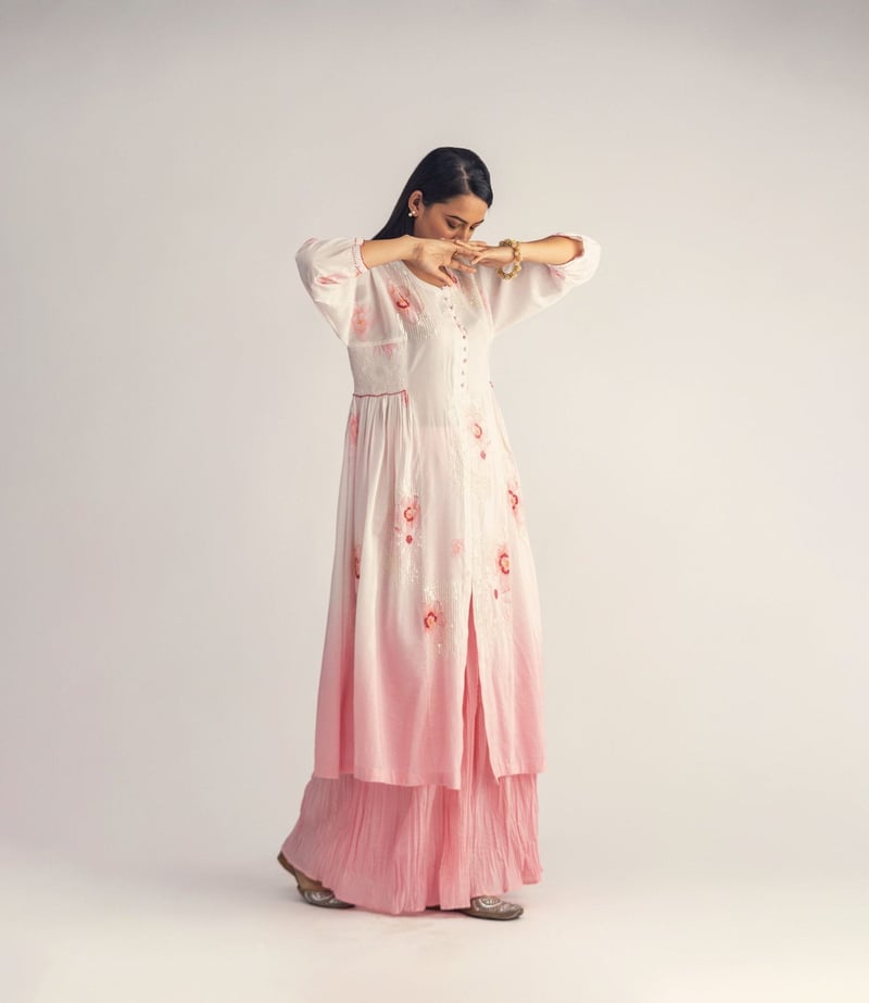 Floral Ombre Kurta