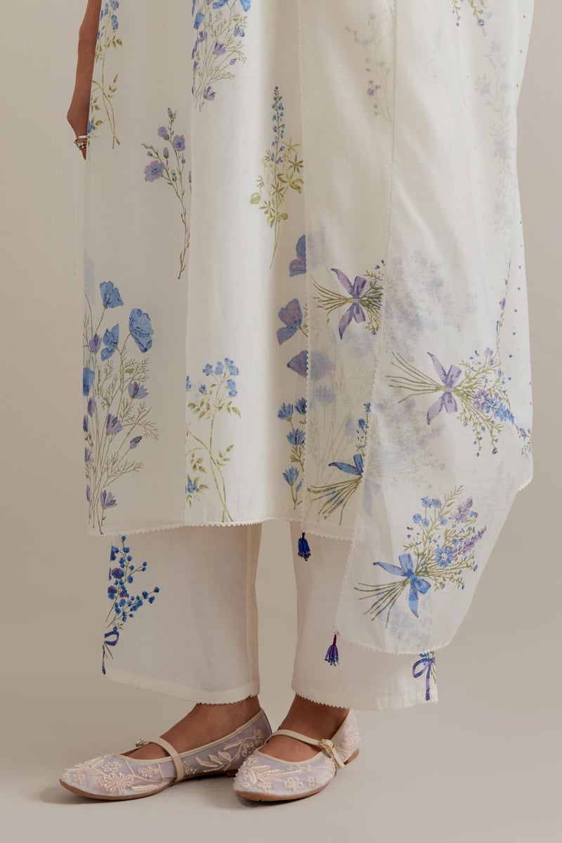 Dupatta Blue & Green