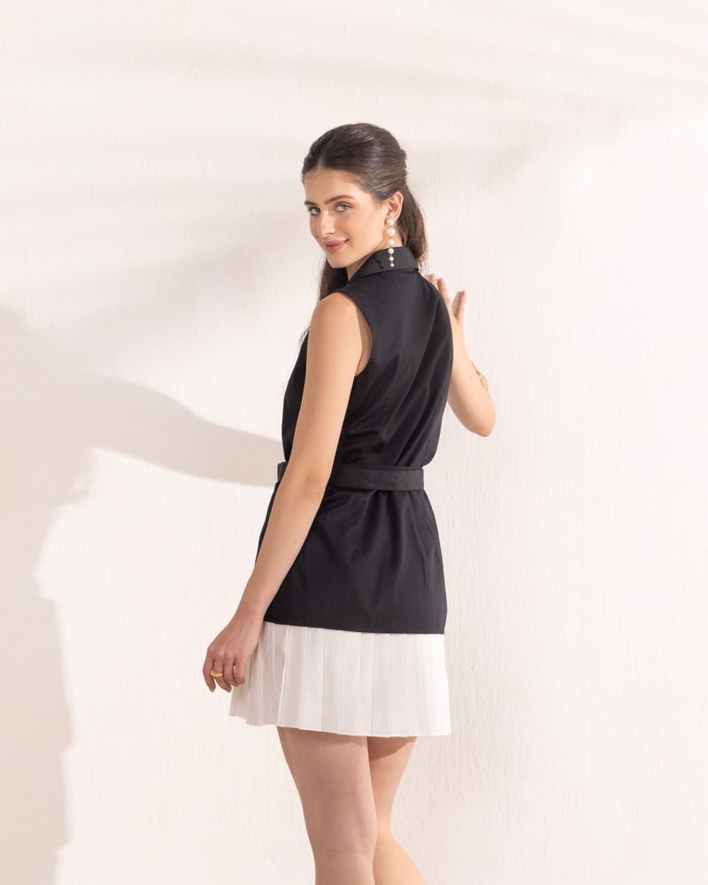 Black & White Short Dress