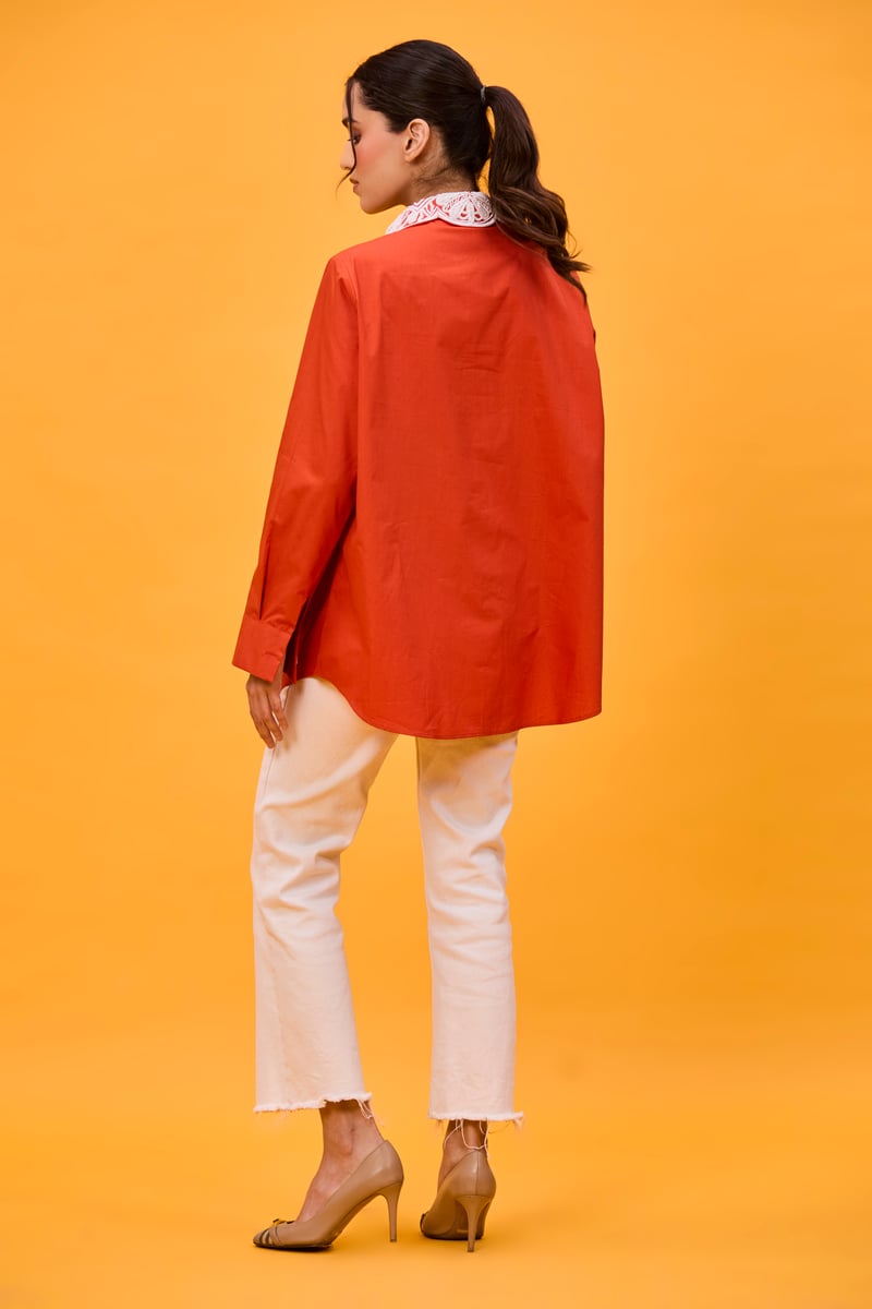 Rust butterfly shirt