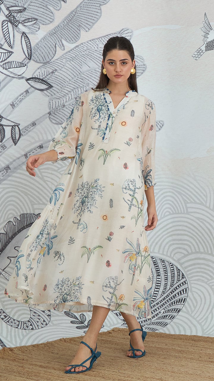 JUNGLE FRILL DRESS