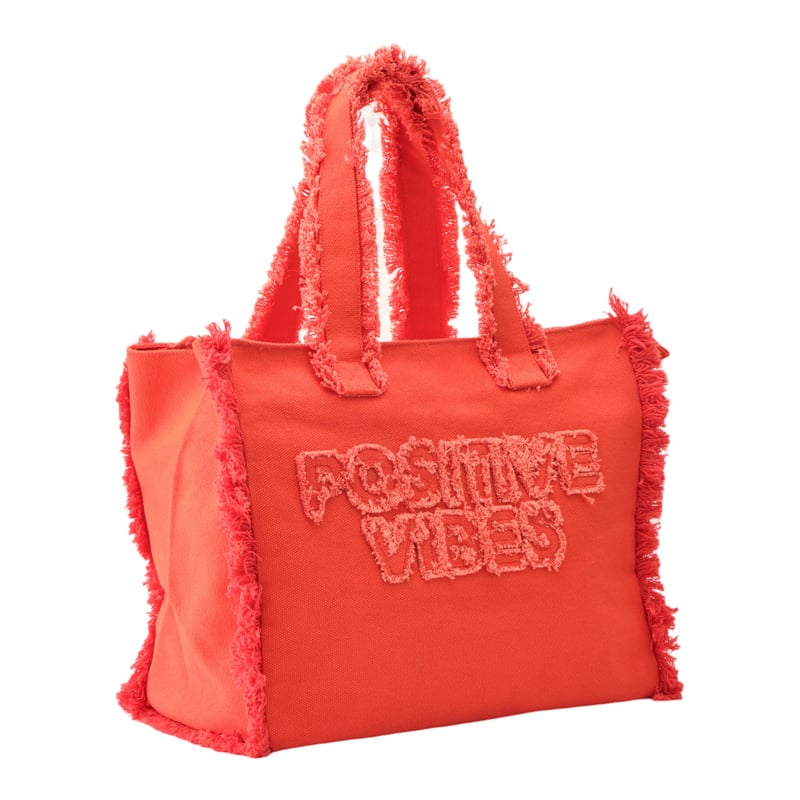 Jena Positive Vibes Canvas Tote