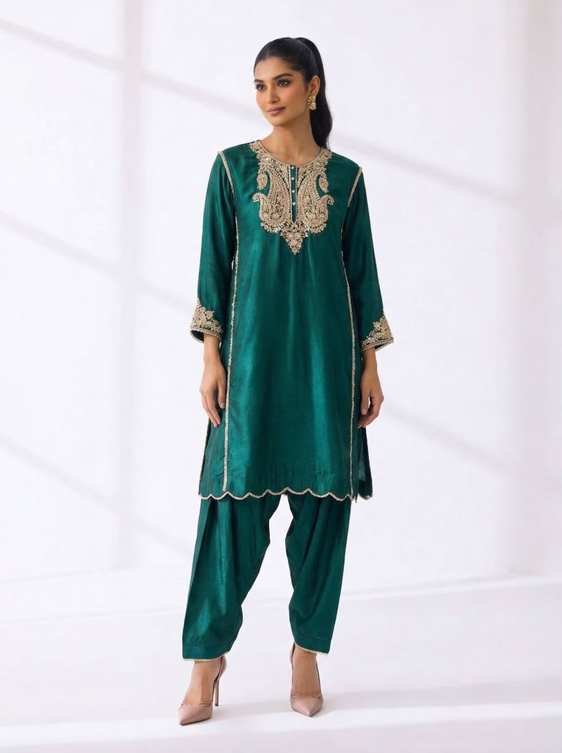 Ayra - Short Chauga With Salwar — Sheetal Batra