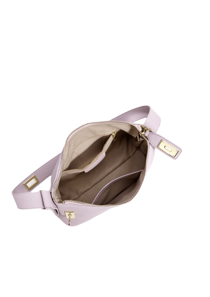 Lumi - Ladies Leather Baguette Bag Mauve