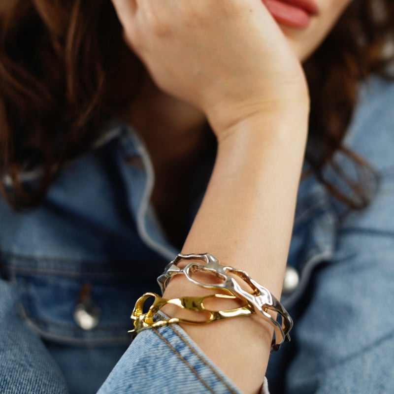 Molten Bangle Gold