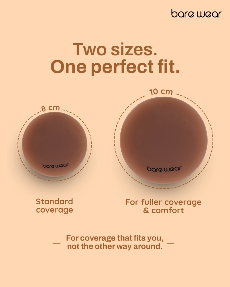 Non-Adhesive Nipple Covers 10 cm (Skin)