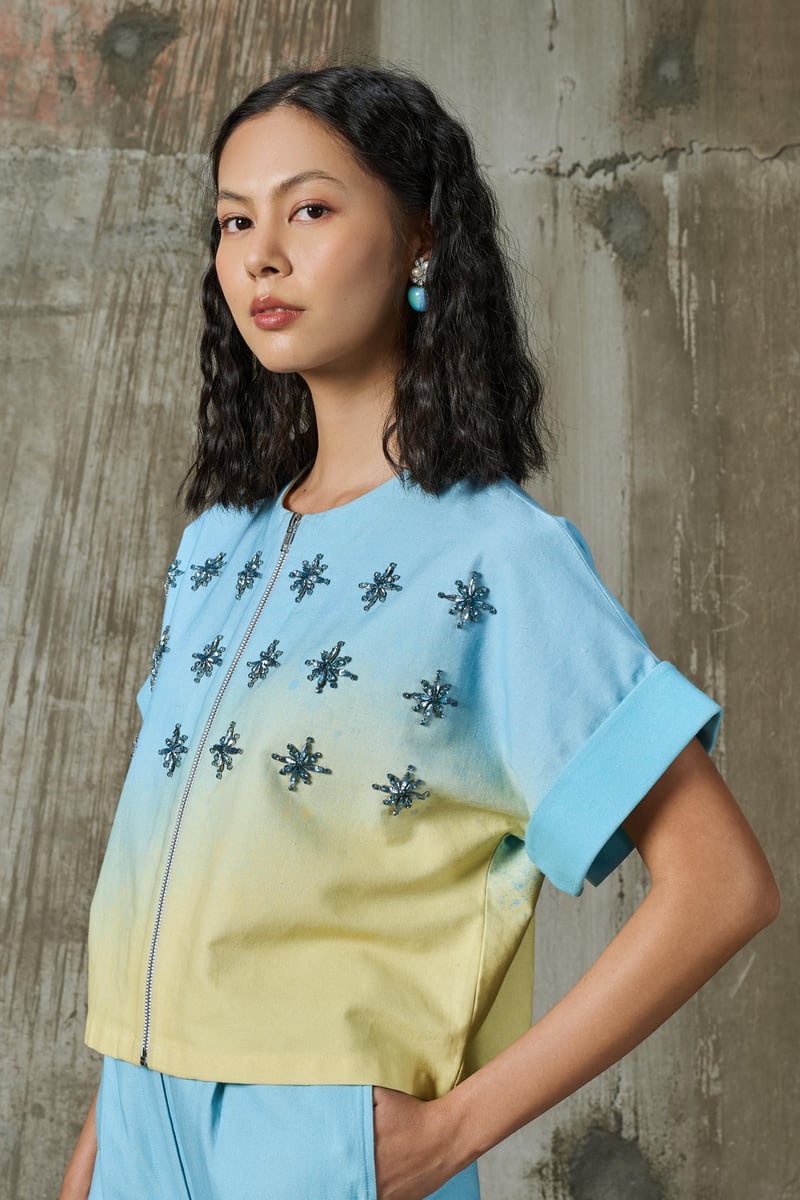 Soft Horizon Kimono Top