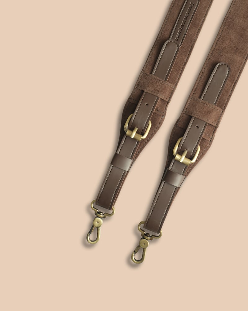 Evil Eye Brown Embroidered Handle - (Only Strap)