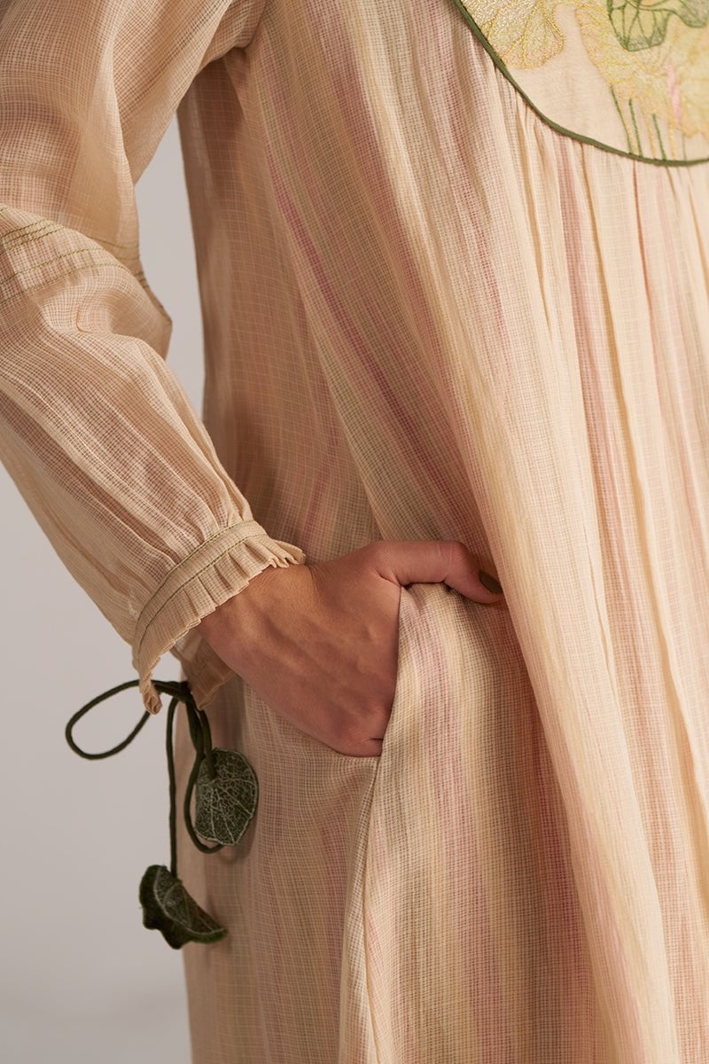 Macadamia Kota Silk Kurta and Pant Co-ord Set