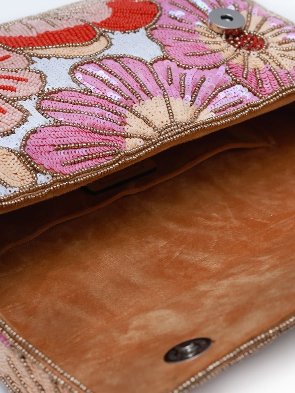 Daisy Baguette Bag with Handle