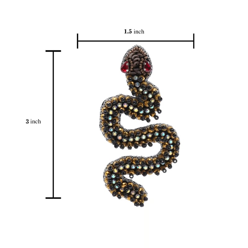 Ssslay Snake Earrings