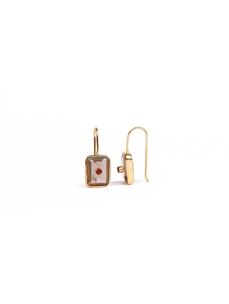 Gizelle Smoky Quartz Earrings