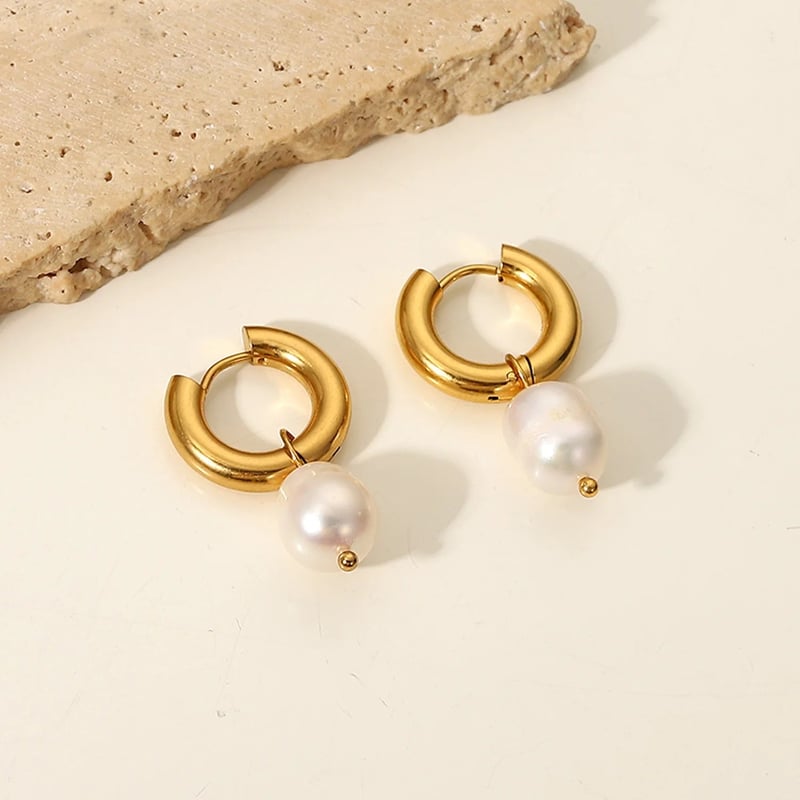 Pearl Drop Earrings, Mukta