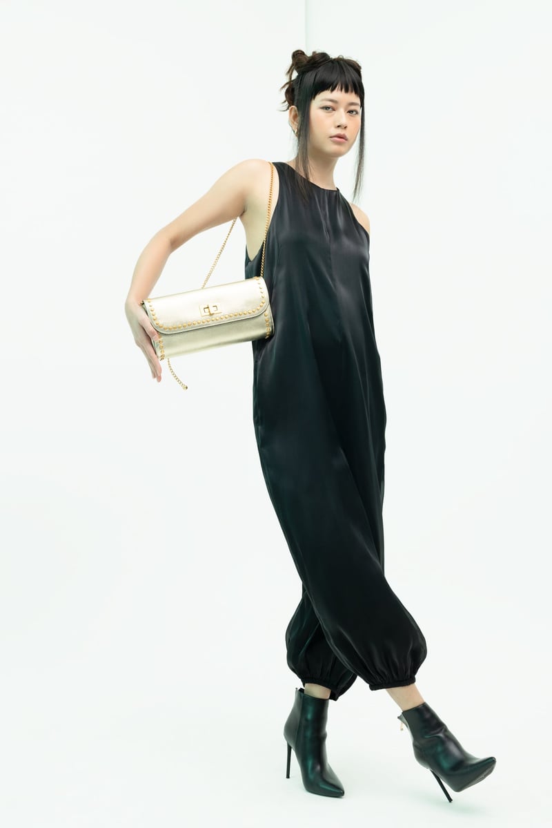 JENA Slim Studded Clutch Bag