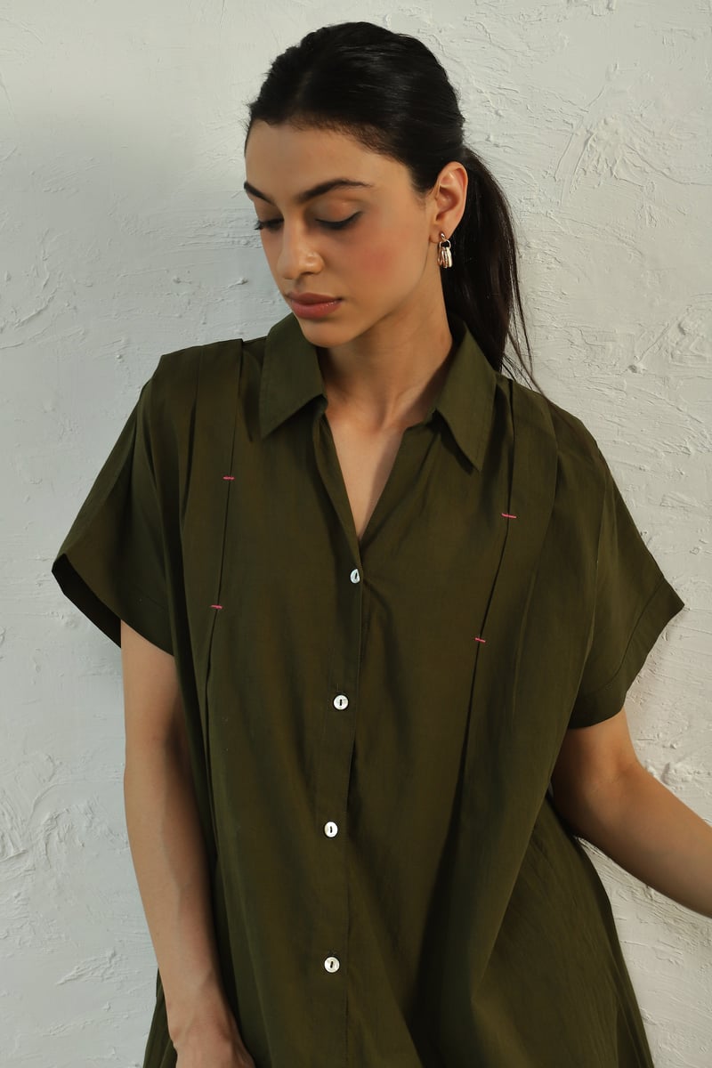 Green Backpackers dress