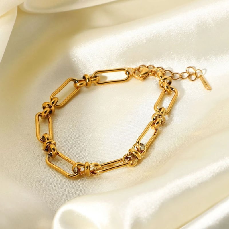 Paperclip Statement Bracelet, Catalina