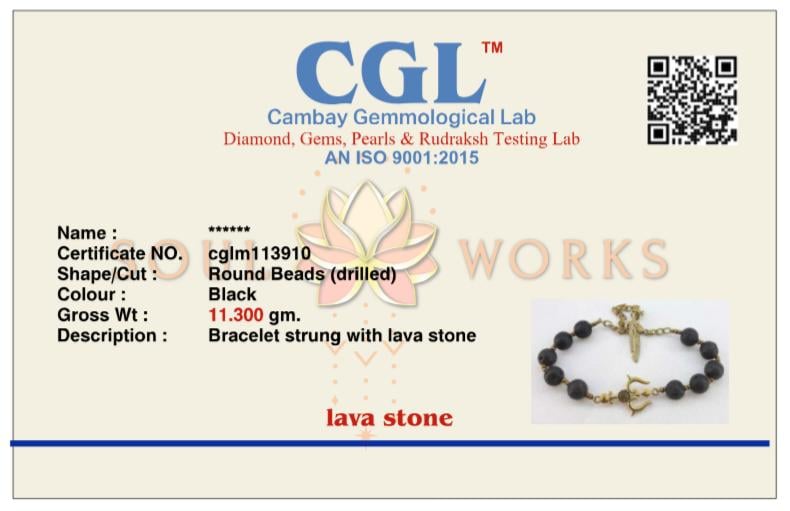 Lava Trishul Bracelet Stackable Bracelet