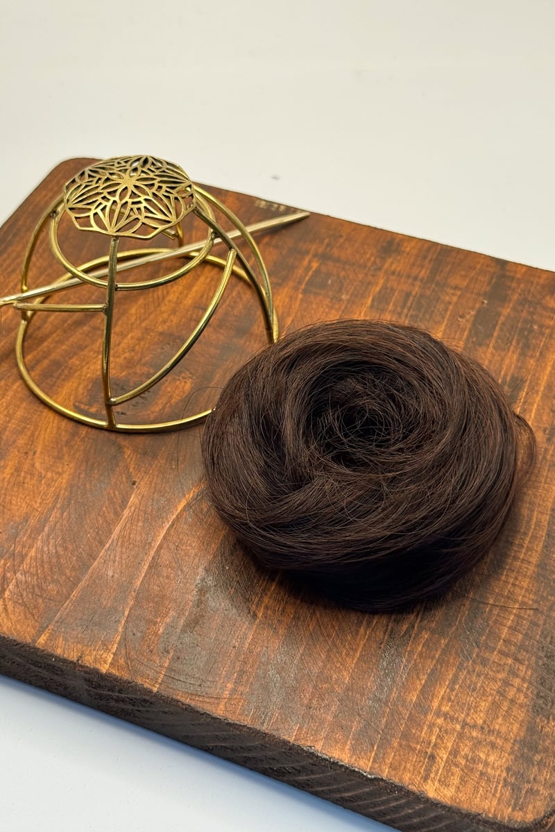 Flower Spiral Hair Bun