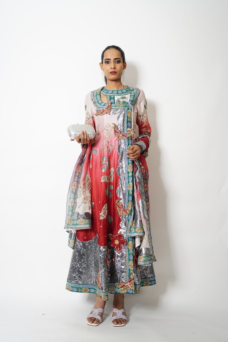 1723 -63 Saumya-Two Pc Anarkali Set — NAVYA CUSTOM