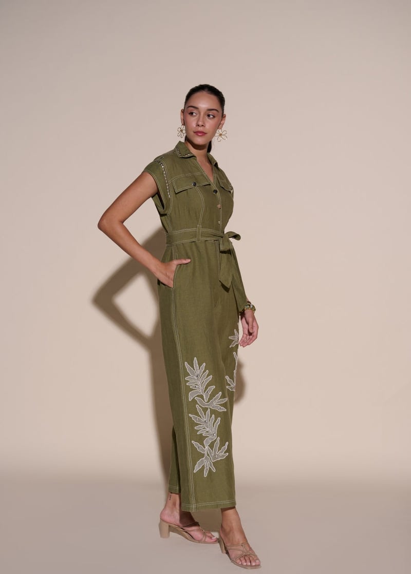 Amber 100% Linen Jumpsuit