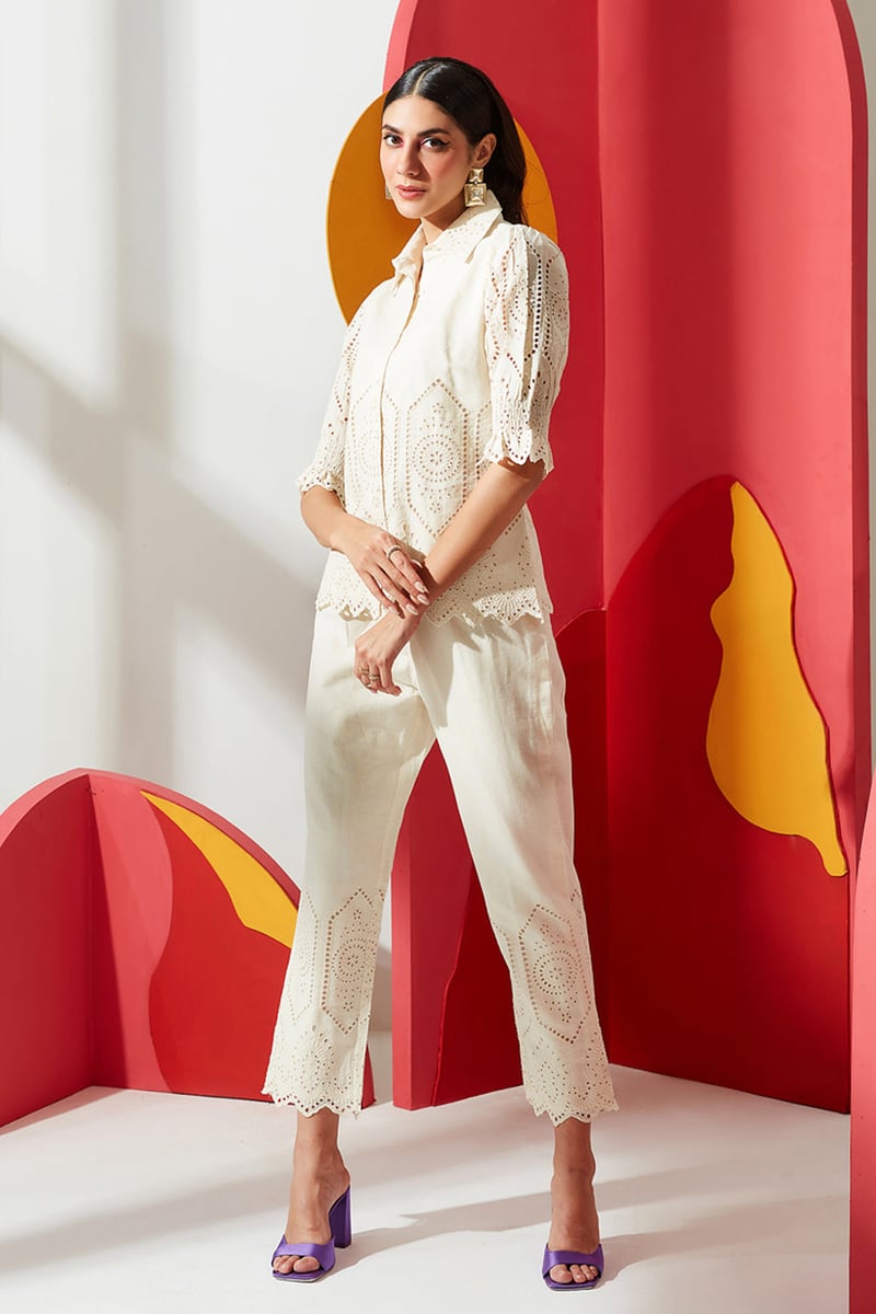 Classic Broderie Co-ord Set