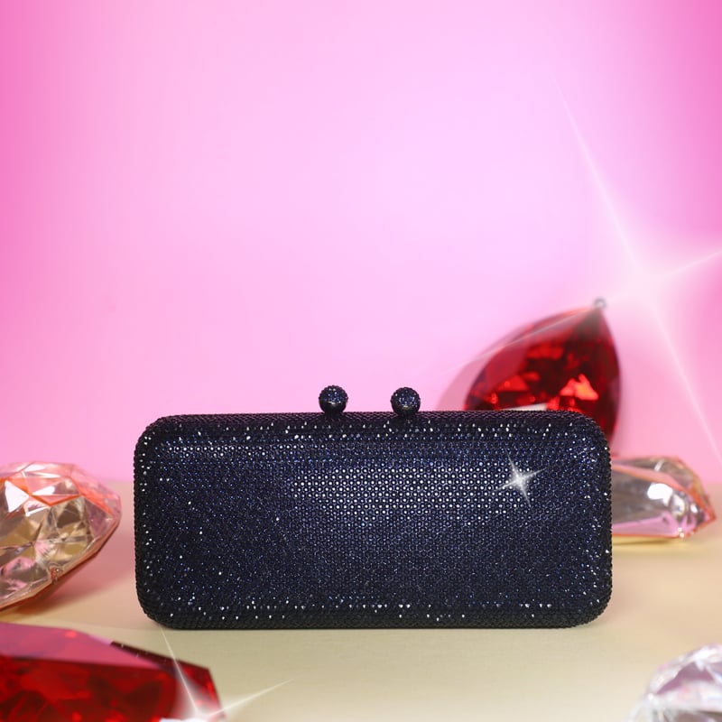 Rect Glitz 3 Blue — Be Chic