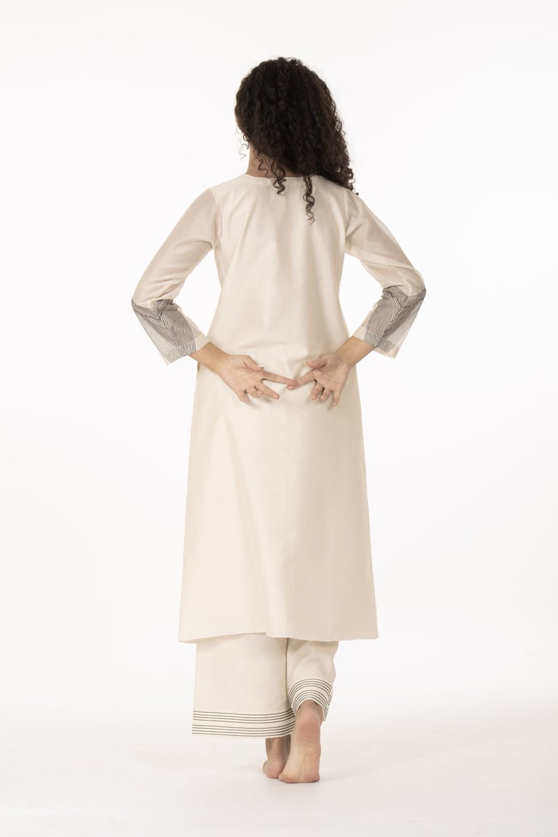 Khat Ivory Dress with Bottom