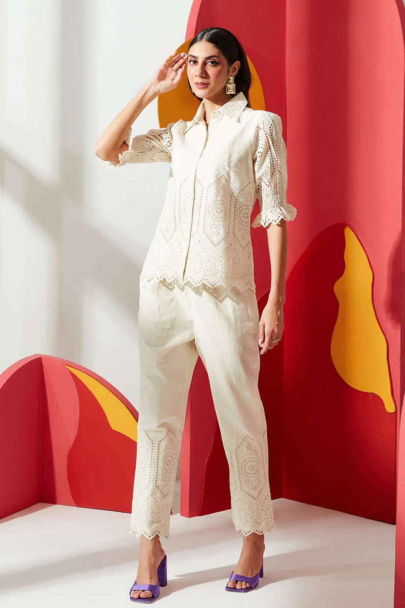 Classic Broderie Co-ord Set — BOHO-CHIC