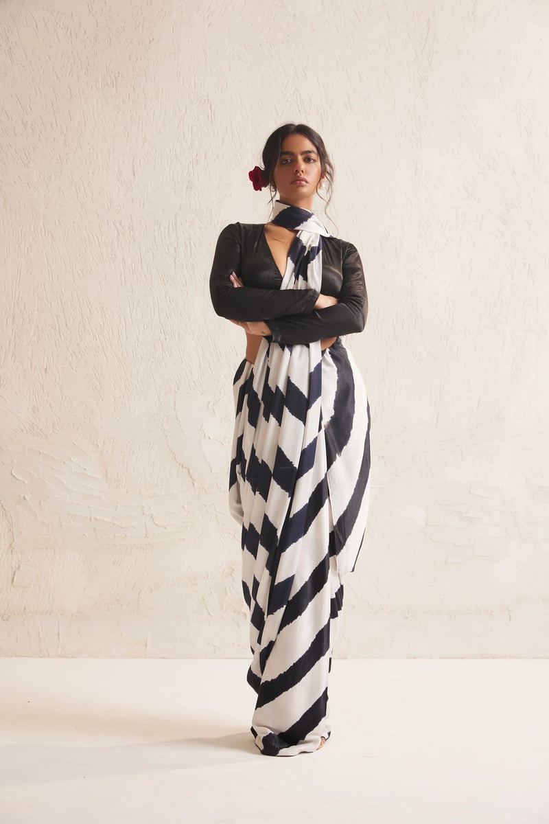 Dharai Striped Saree